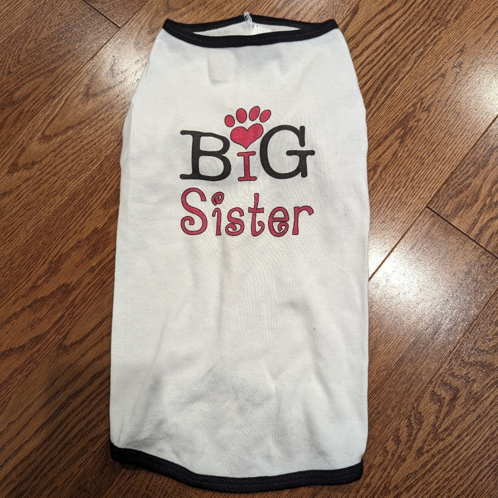 Big sister doggie shirt size large